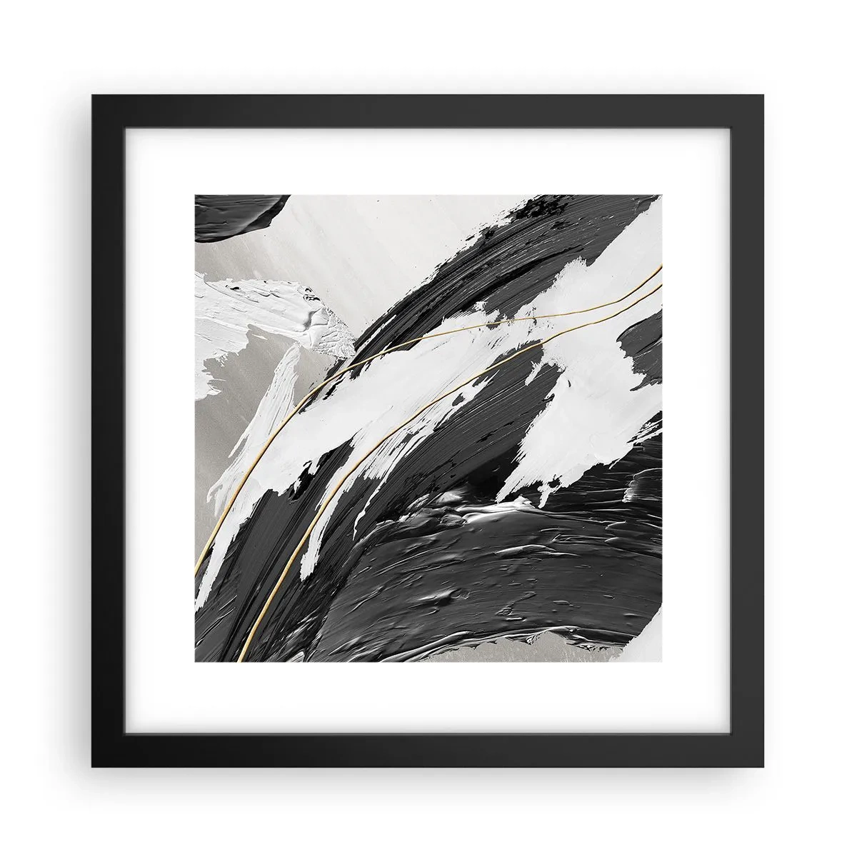 Poster in black frame - Abstract with Flair - 30x30 cm