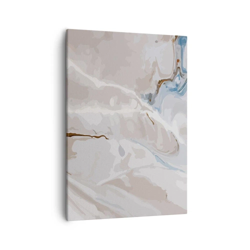 Canvas picture - Blue Meanders under White - 50x70 cm