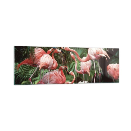 Glass picture - Afternoon Gossip - 160x50 cm