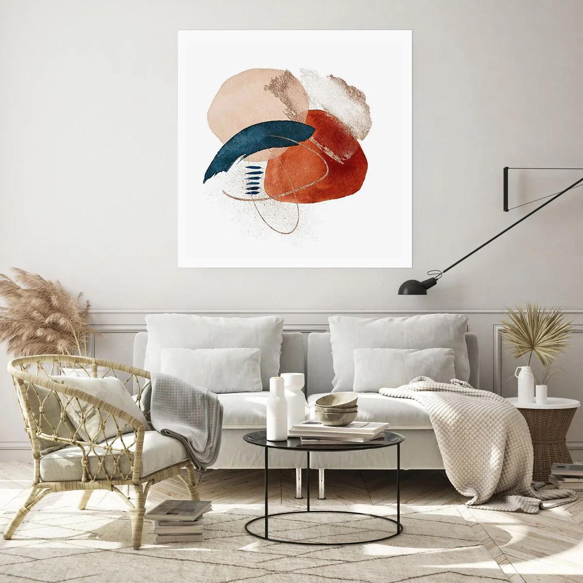 Poster - Oval Composition - 40x40 cm
