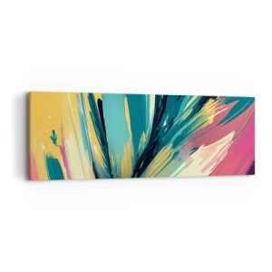 Canvas picture - Composition -Explosion of Joy - 90x30 cm