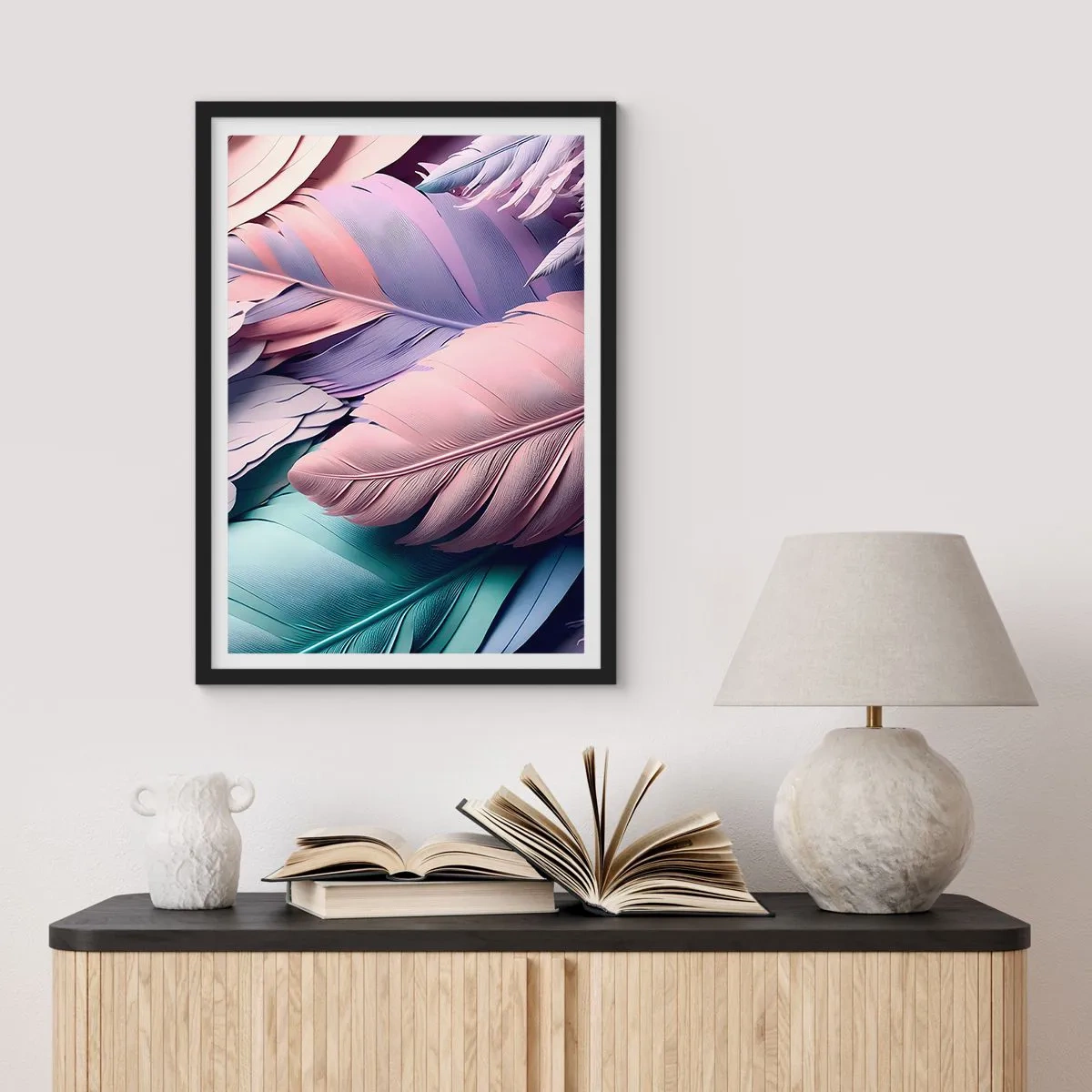Poster in black frame - Birdie Chic - 70x100 cm