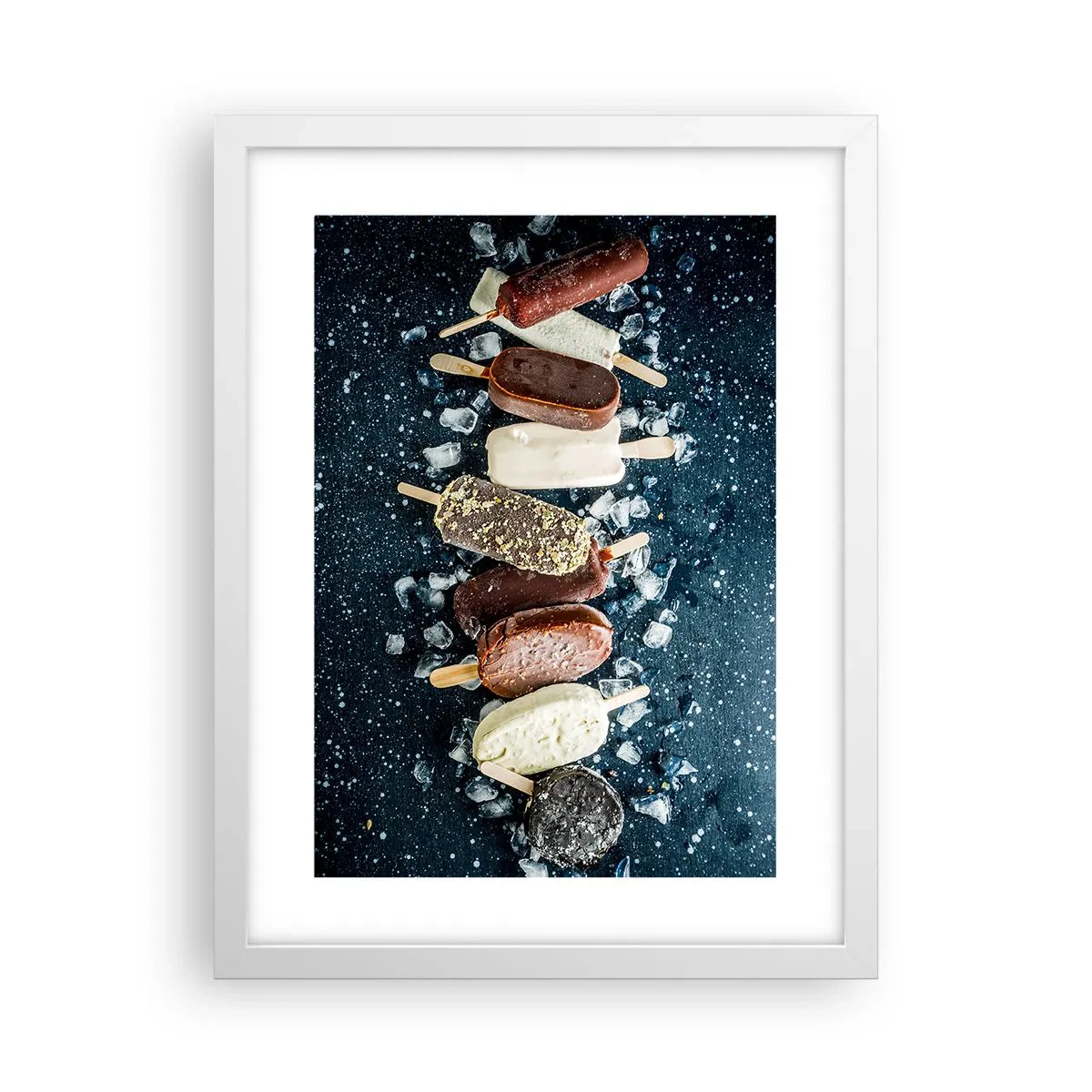 Poster in white frmae - Taste of the Hot Summer - 30x40 cm