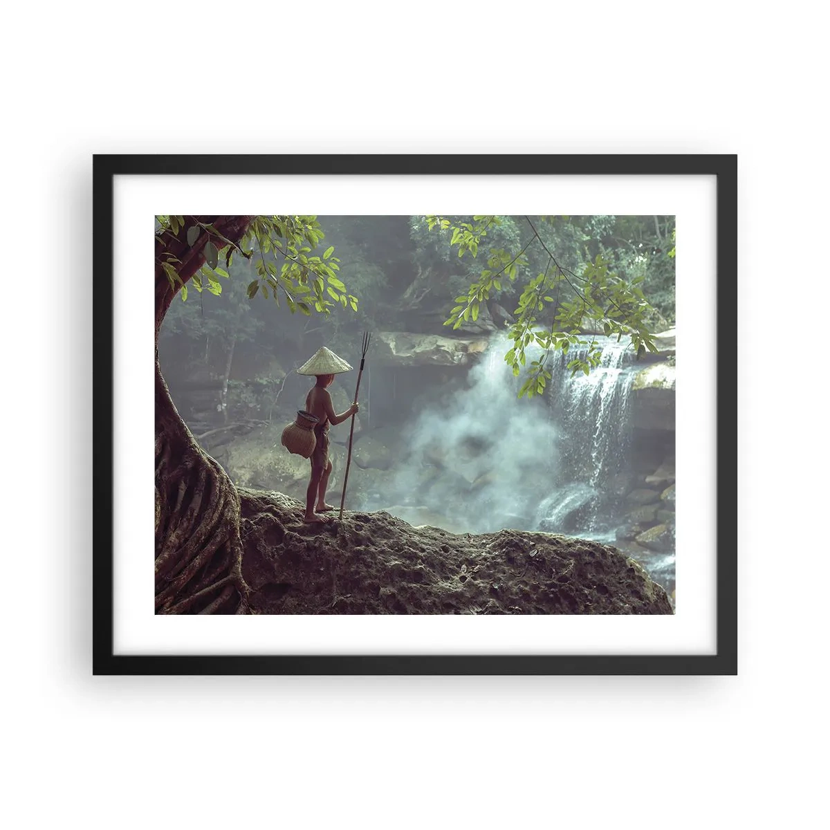 Poster in black frame - Friends with Nature - 50x40 cm