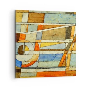 Canvas picture - Cubism on a Construction Site - 60x60 cm