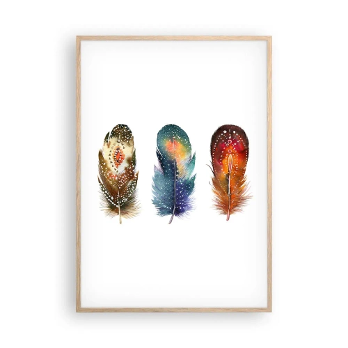 Poster in light oak frame - Rituals, Customs, Secrets - 70x100 cm