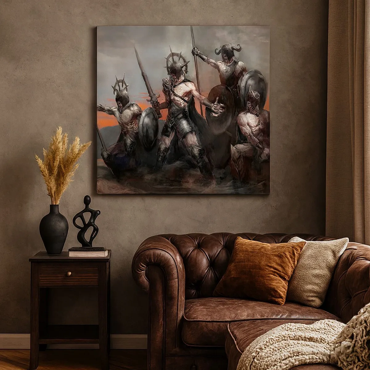 Canvas picture - With Your Shield Or on It - 30x30 cm