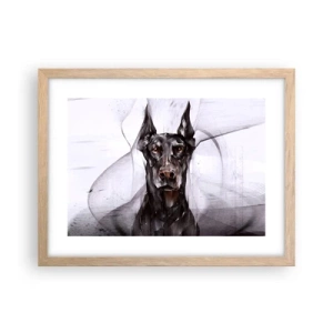 Poster in light oak frame - Born to Nobility - 40x30 cm