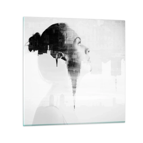 Glass picture - On Both Sides of a Glass - 40x40 cm