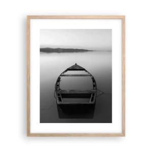 Poster in light oak frame - Longing and Melancholy - 40x50 cm