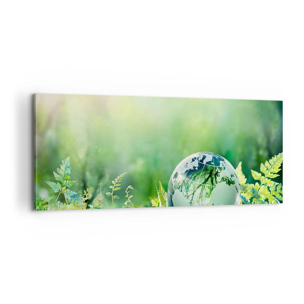 Canvas picture - Green Planet - 100x40 cm
