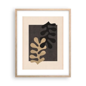 Poster in light oak frame - Absence and Completion - 40x50 cm