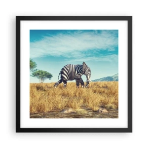 Poster in black frame - Greyness Is Not In Fashion - 40x40 cm
