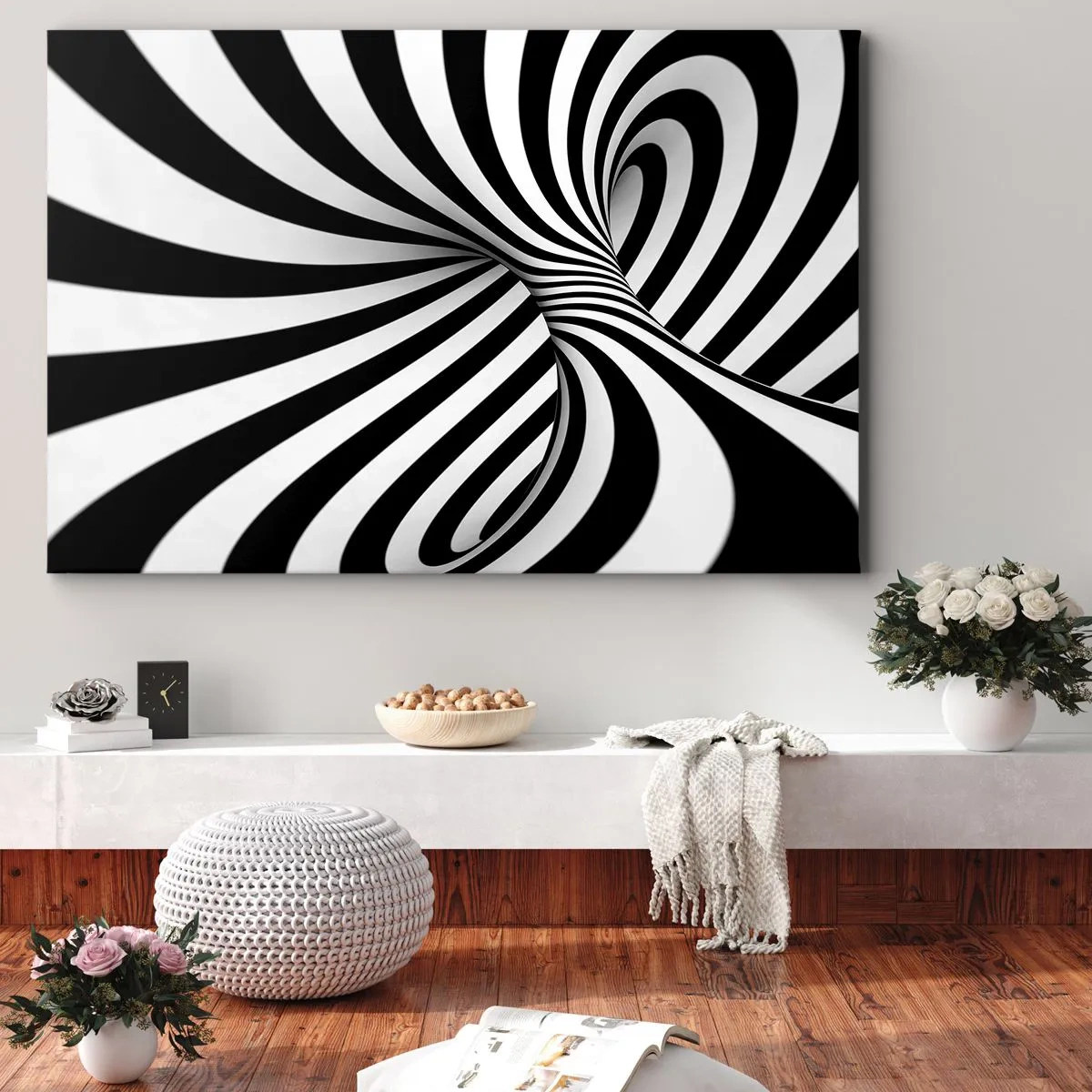 Canvas picture - Composition: Dancing Space - 100x70 cm