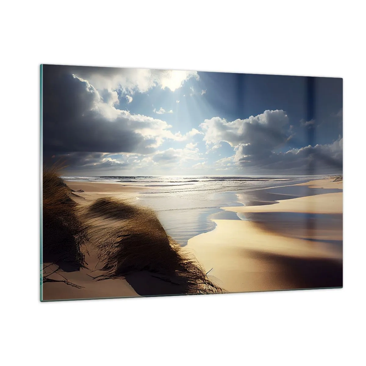 Glass picture - Beach, Wild Beach - 120x80 cm