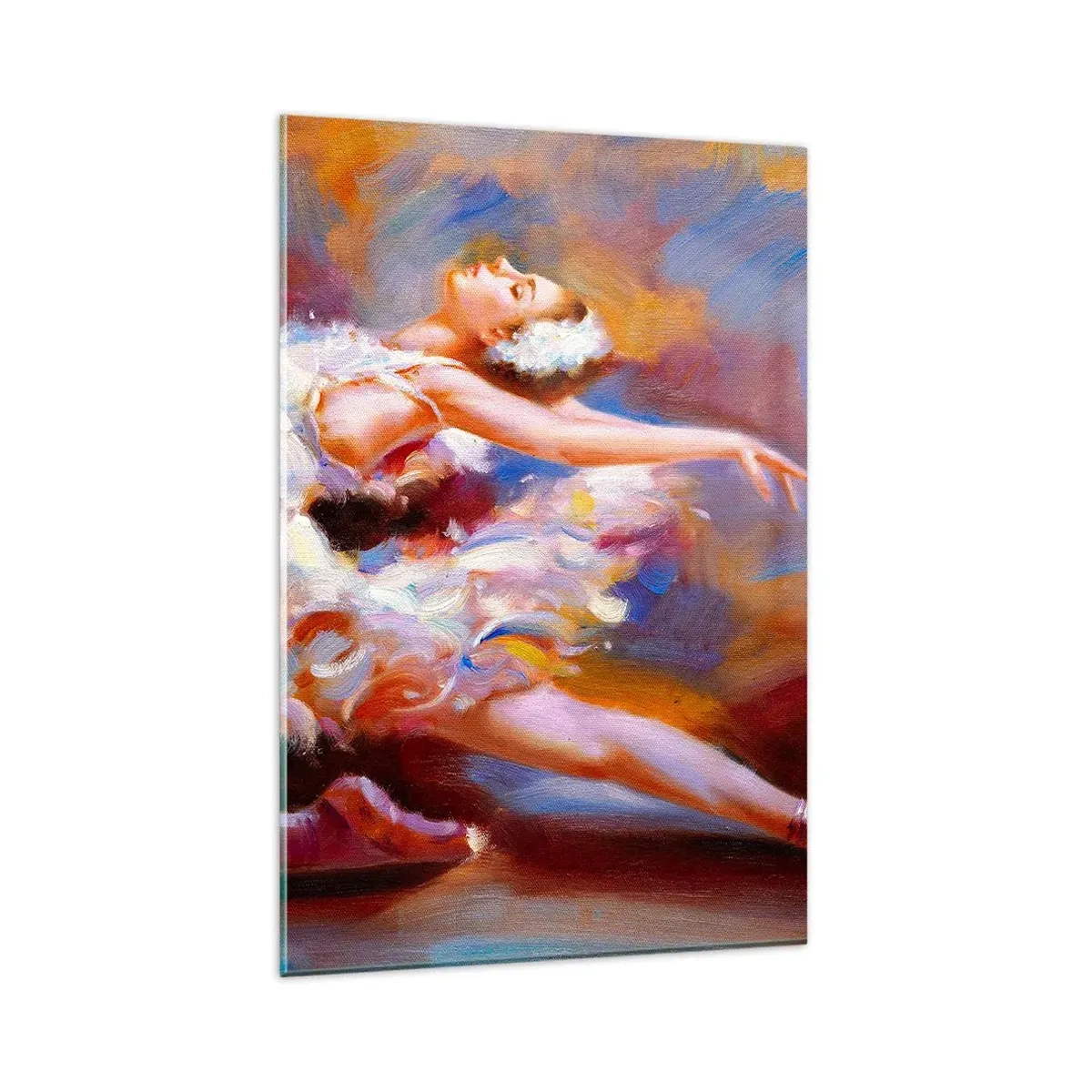 Glass picture - Swan Gracefulness - 80x120 cm