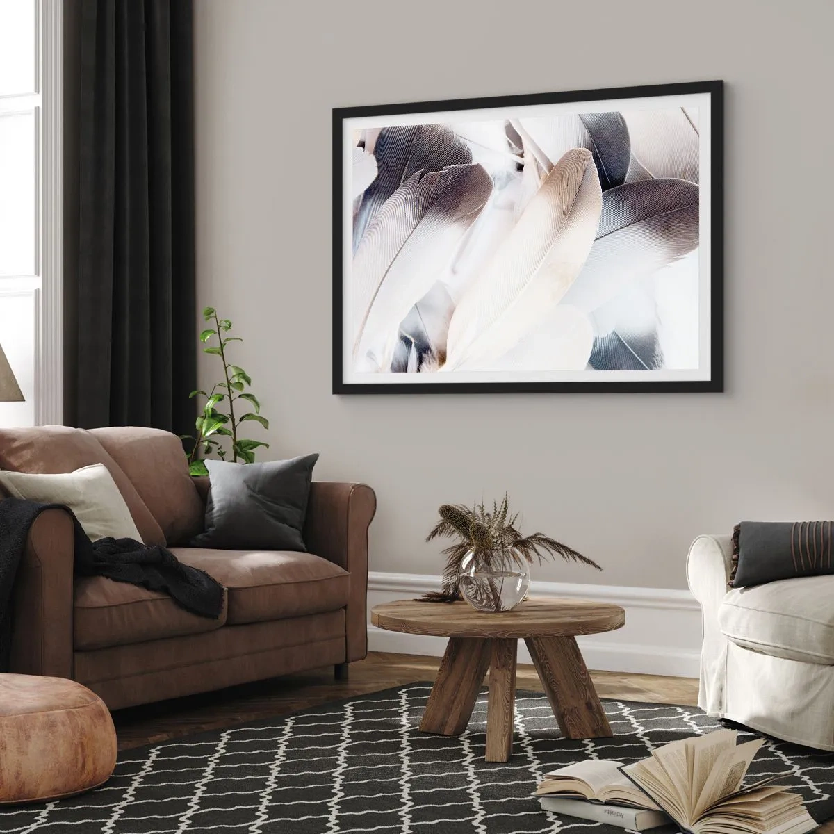 Poster in black frame - Almost Angelic - 40x30 cm