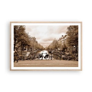 Poster in light oak frame - Dutch Atmosphere - 91x61 cm