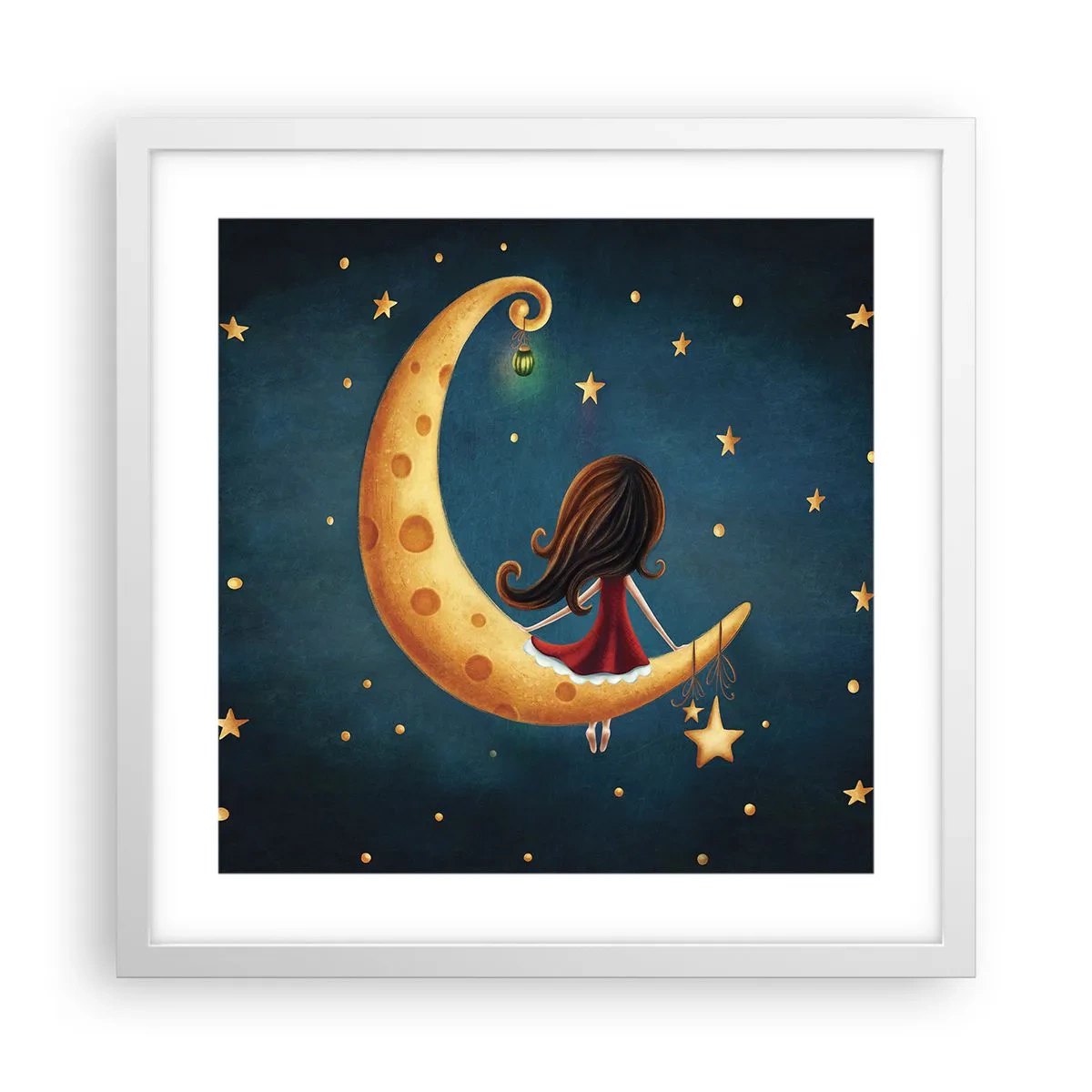 Poster in white frmae - Once Upon a Time… - 40x40 cm