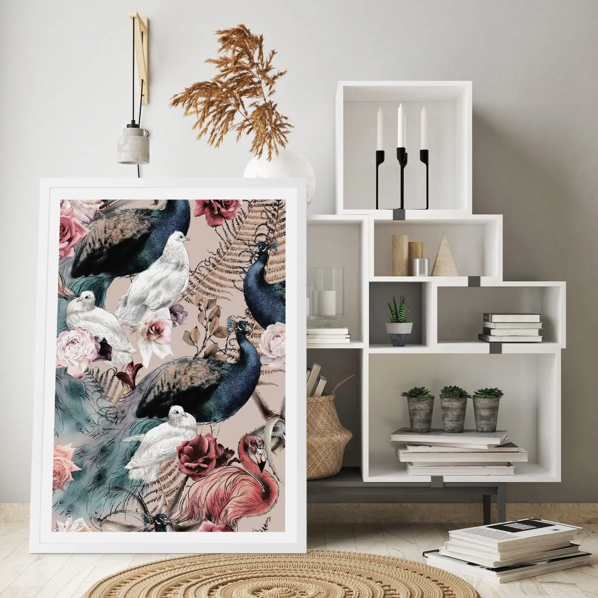 Poster in white frmae - In Palace Garden - 61x91 cm