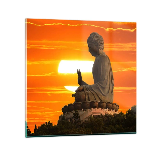 Glass picture - Facing the World - 30x30 cm