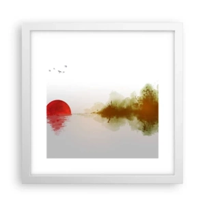 Poster in white frmae - Promise of Peace - 30x30 cm