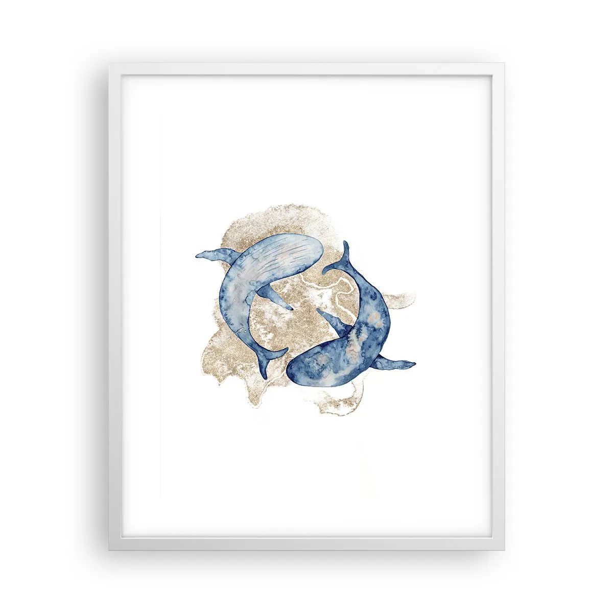 Poster in white frmae - Frendship or Love? - 40x50 cm