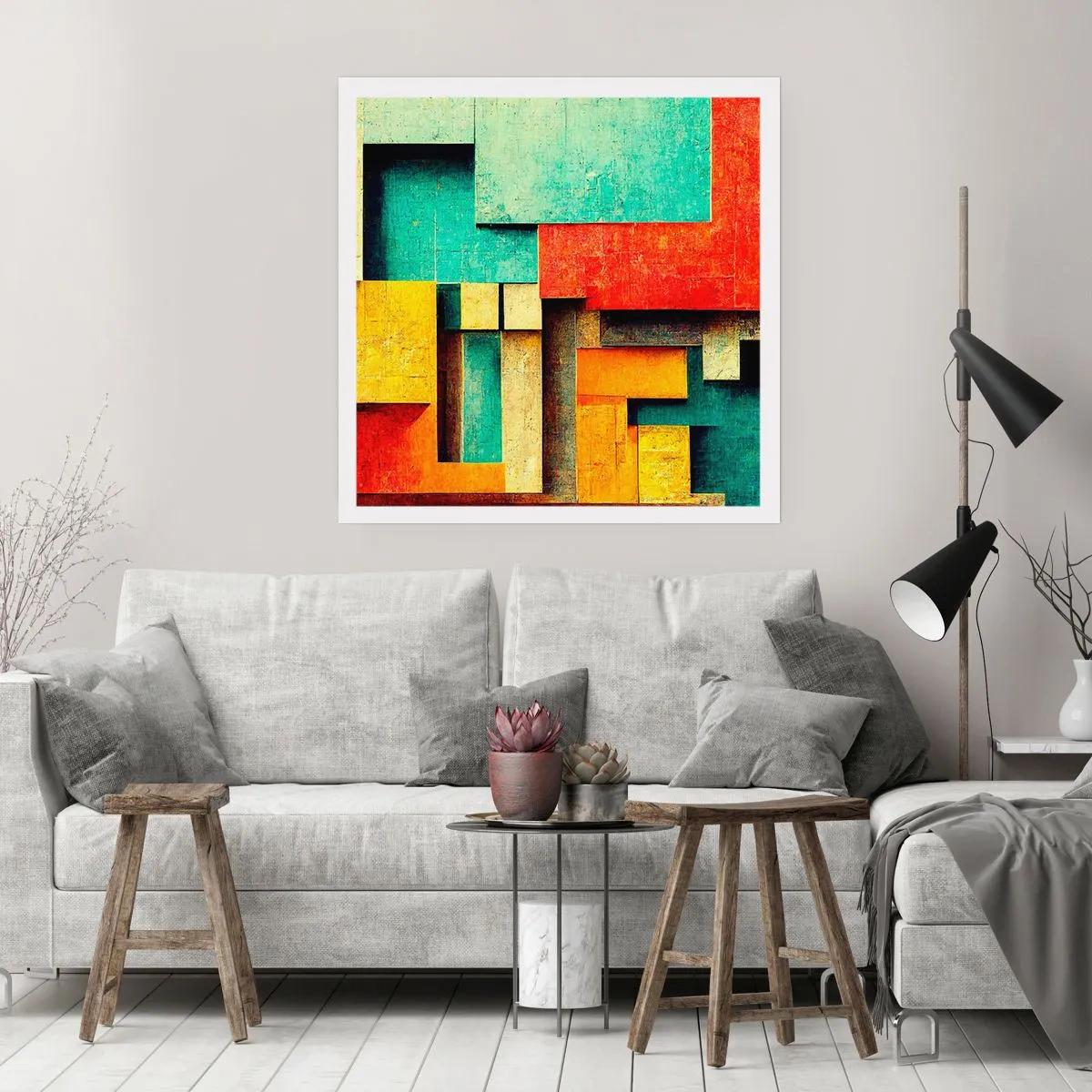 Poster - Festival of Right Angles - 50x50 cm