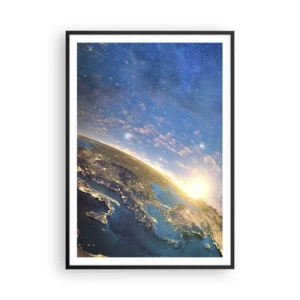 Poster in black frame - Let's Look at Each Other from a Distance - 70x100 cm