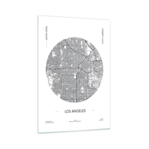 Glass picture - Anatomy of Los Angeles - 70x100 cm