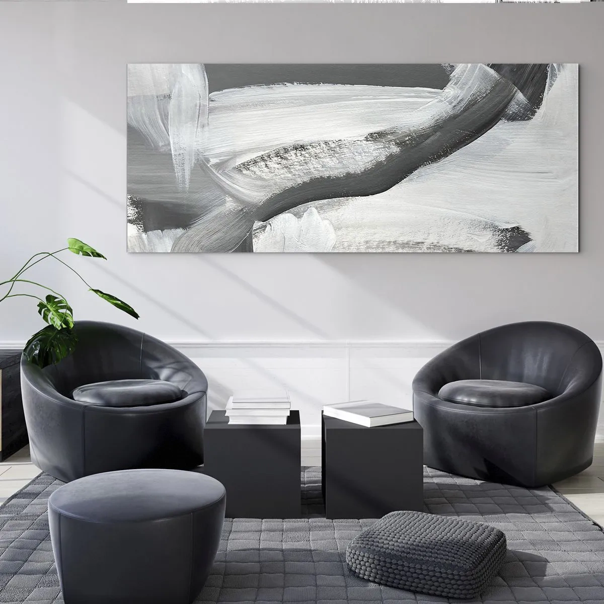 Glass picture - With a Decisive Move - 140x50 cm