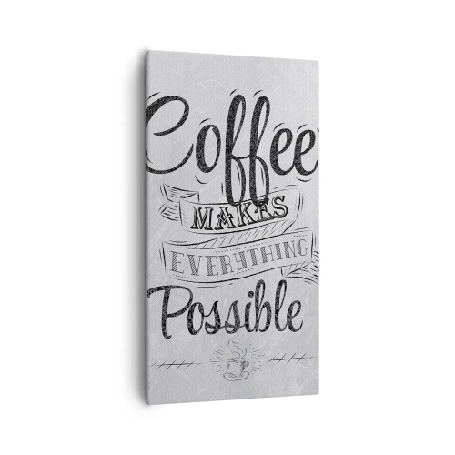 Canvas picture - How Not to Love Coffee - 55x100 cm