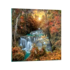 Glass picture - Hidden Forest Treasure - 60x60 cm