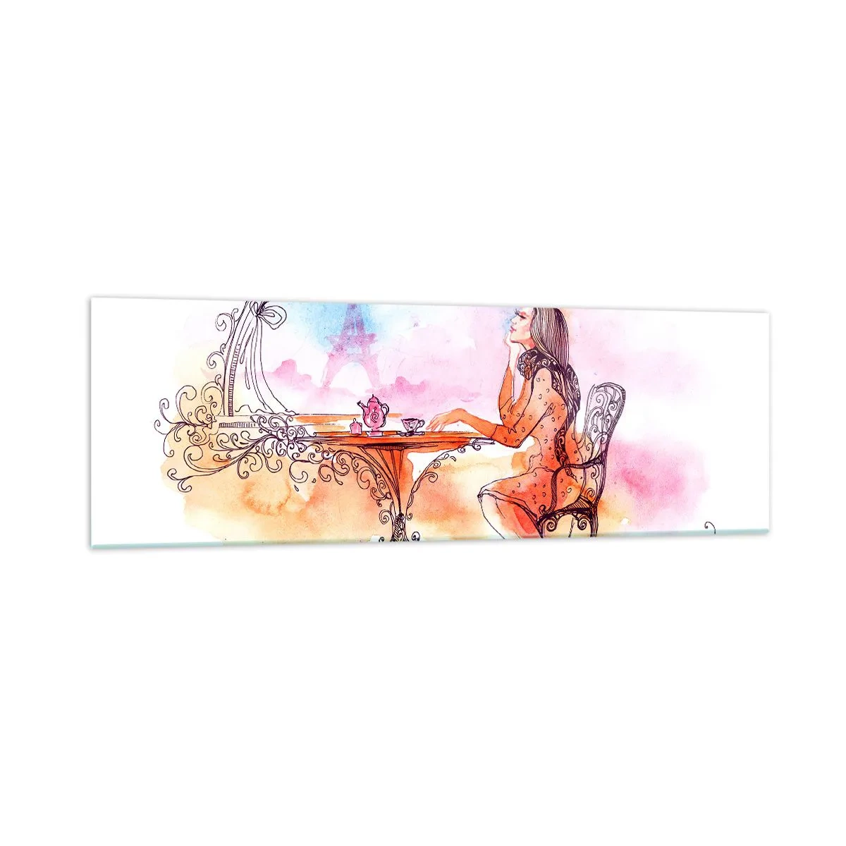 Glass picture - Parisian Chic - 160x50 cm