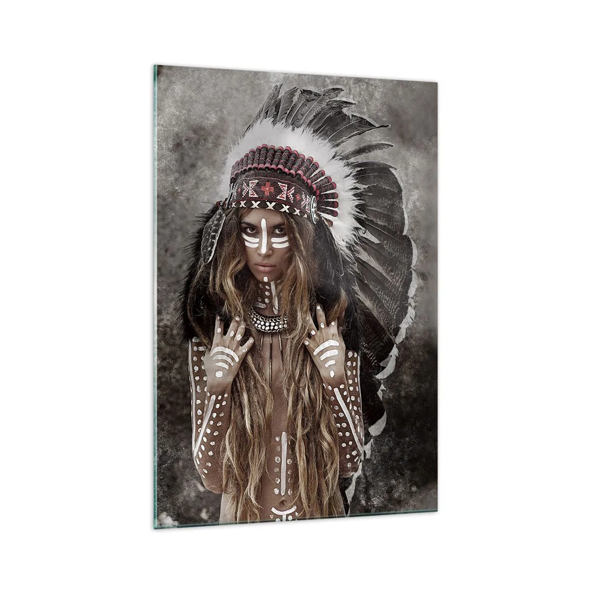 Glass picture - Secret of the Power of the Tribe - 70x100 cm