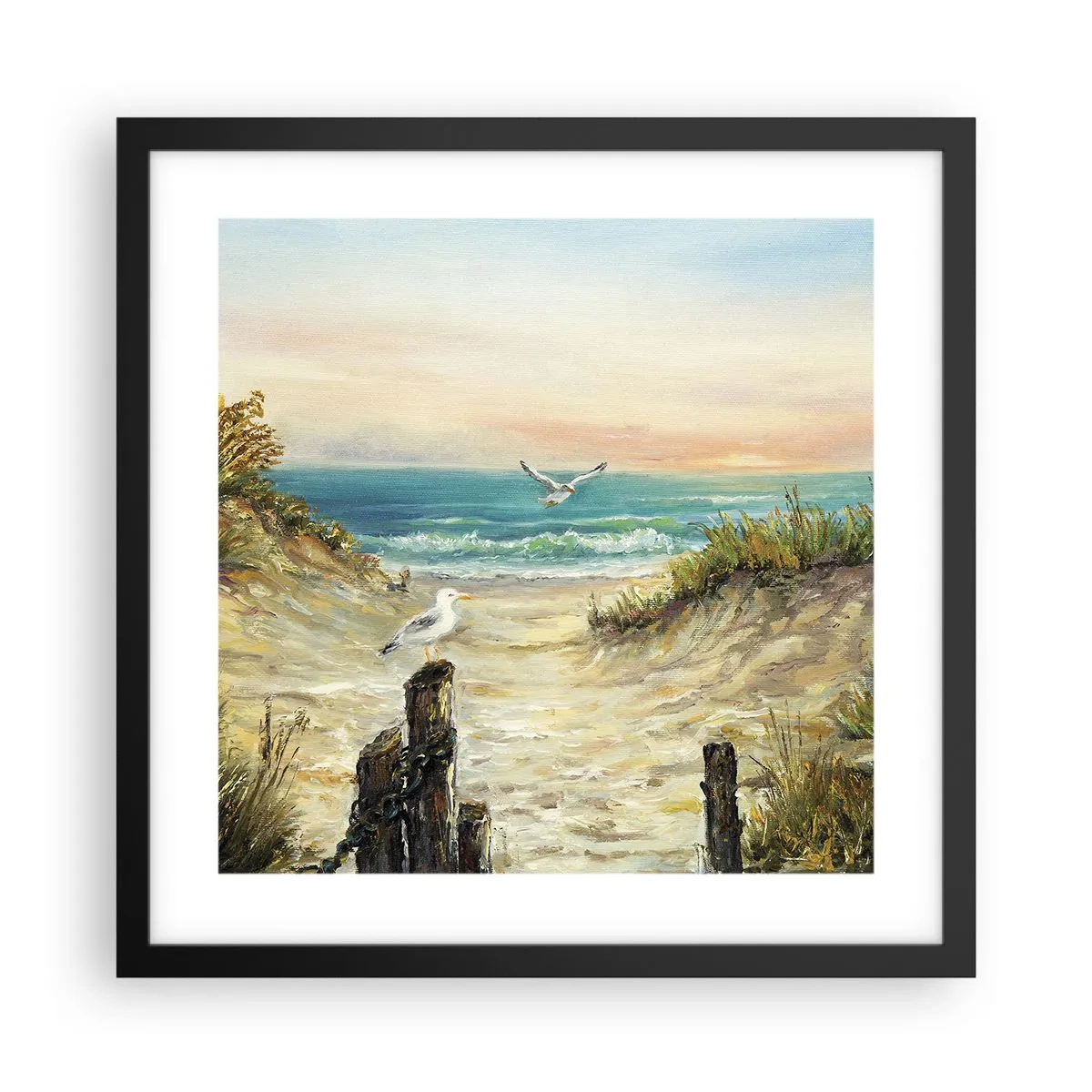 Poster in black frame - Airless Retreat - 40x40 cm