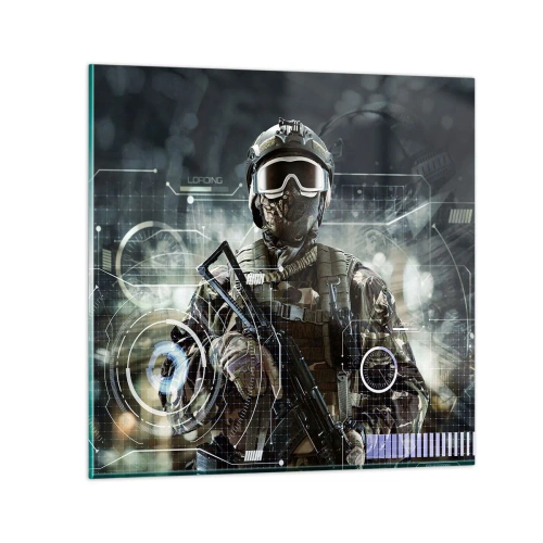 Glass picture - Power Squared - 50x50 cm