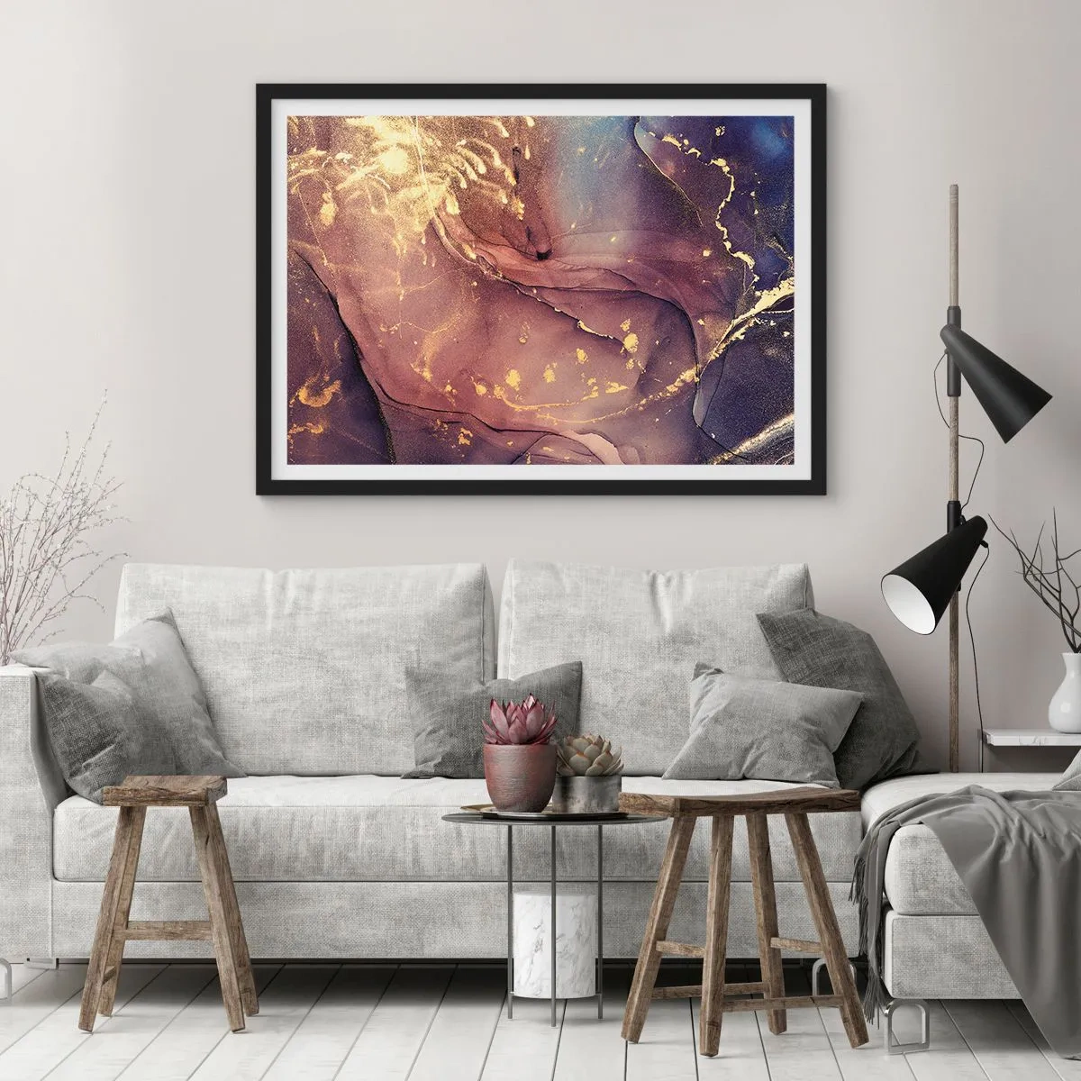 Poster in black frame - Matter and Spirit - 100x70 cm
