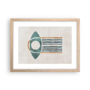 Poster in light oak frame - Signs and Rituals - 40x30 cm