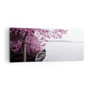 Canvas picture - In Pink Silence - 100x40 cm