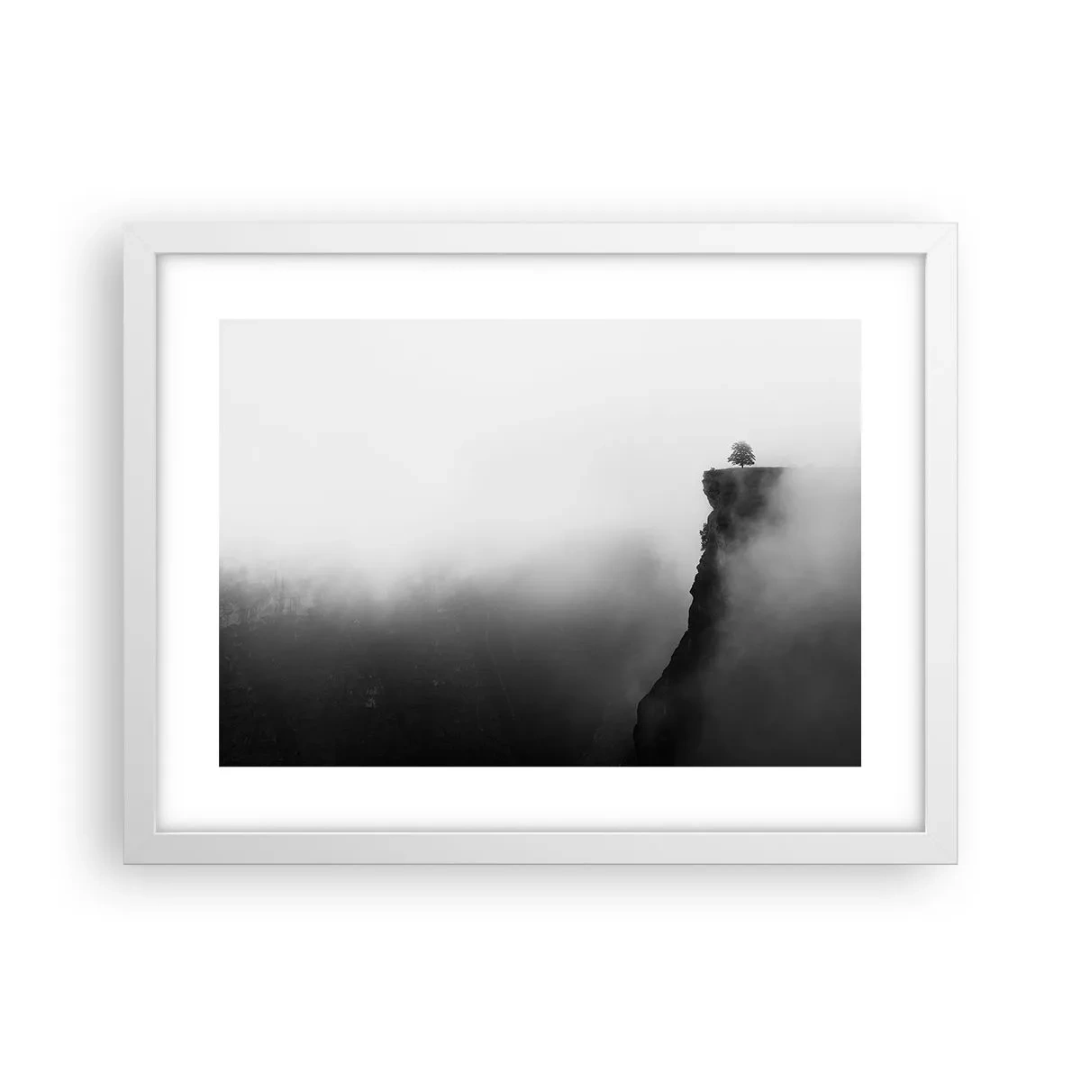Poster in white frmae - On the Edge of the World - 40x30 cm