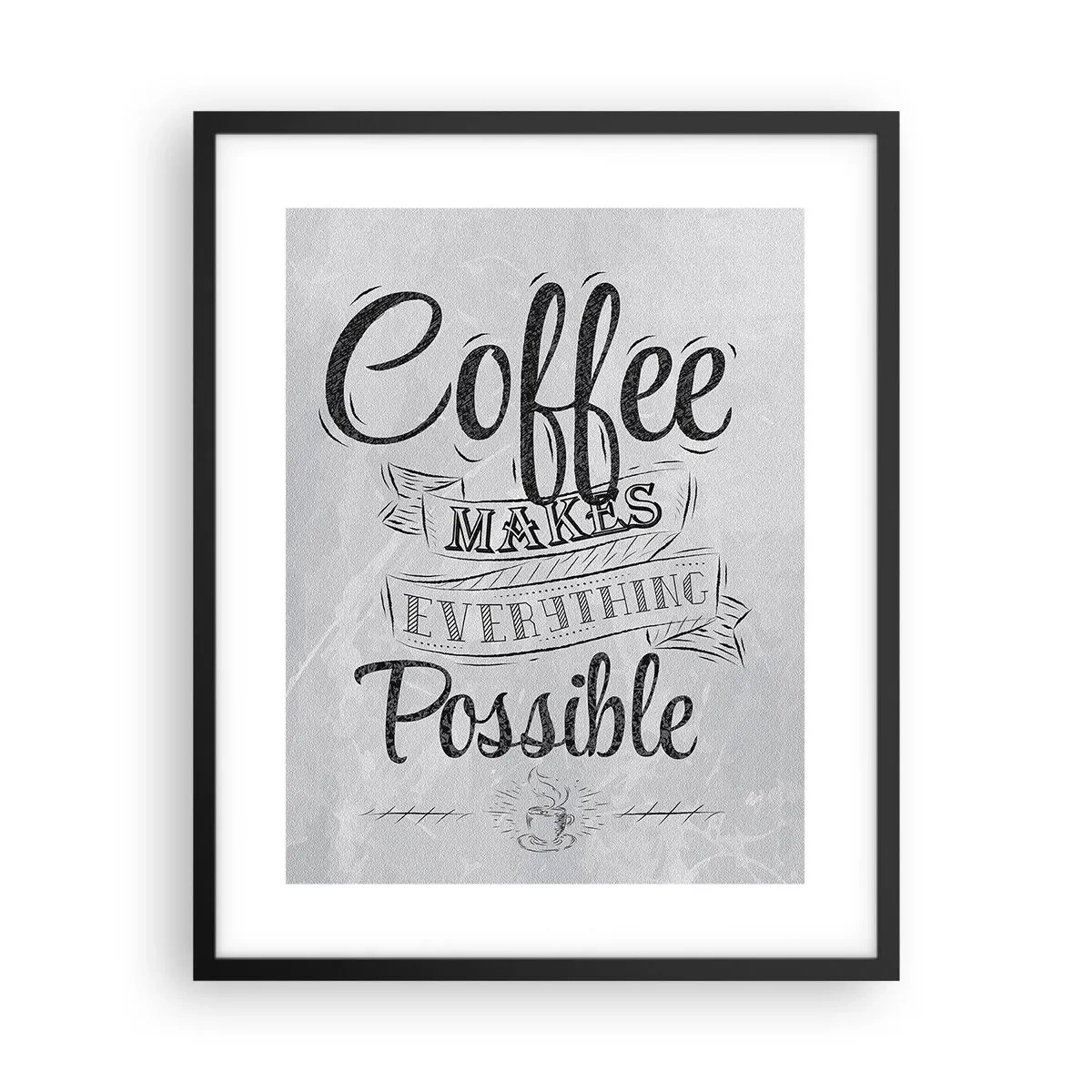 Poster in black frame - How Not to Love Coffee - 40x50 cm