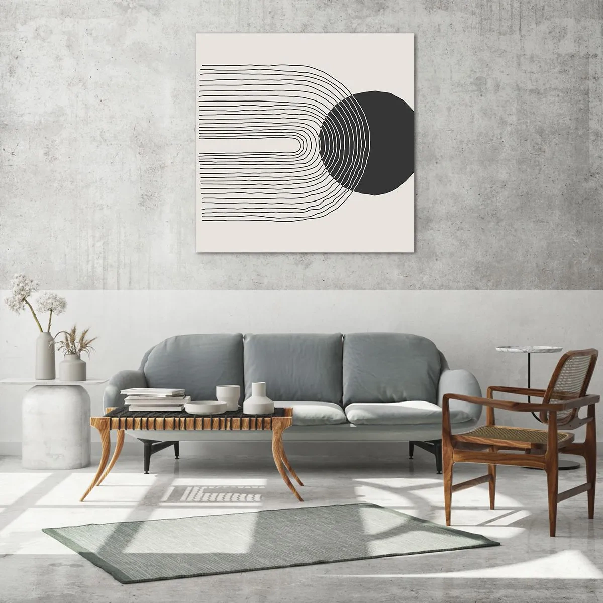 Glass picture - Trembling and Certainty - 30x30 cm