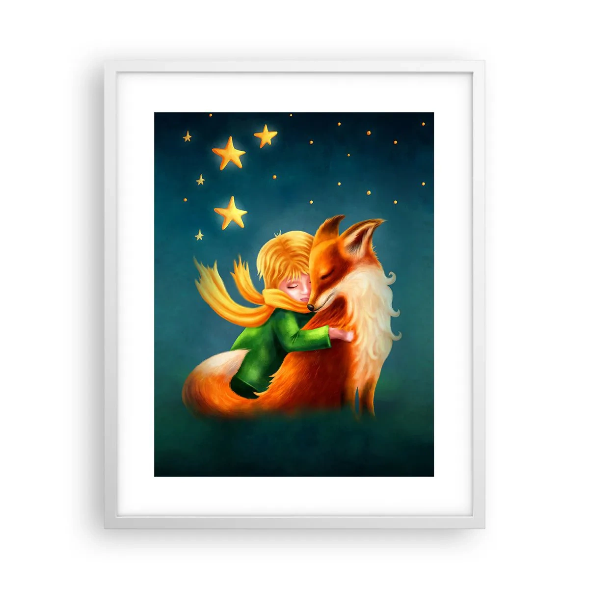 Poster in white frmae - Little Prince - 40x50 cm