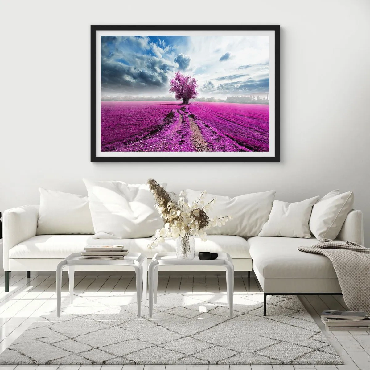 Poster in black frame - Heathland Charm - 100x70 cm