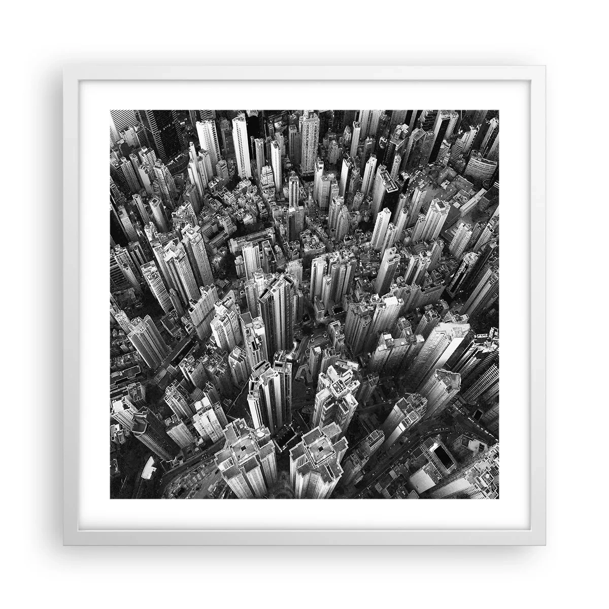 Poster in white frmae - Higher and Higher - 50x50 cm
