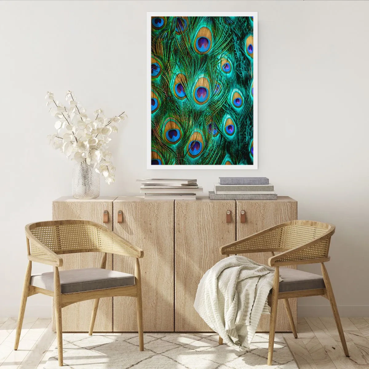 Poster - Peacock Eyes - 50x70 cm