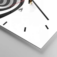 Clock face with lines