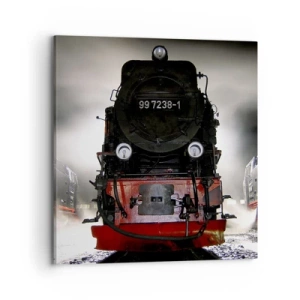 Canvas picture - Standing and Wheezing, Panting and Blowing - 70x70 cm