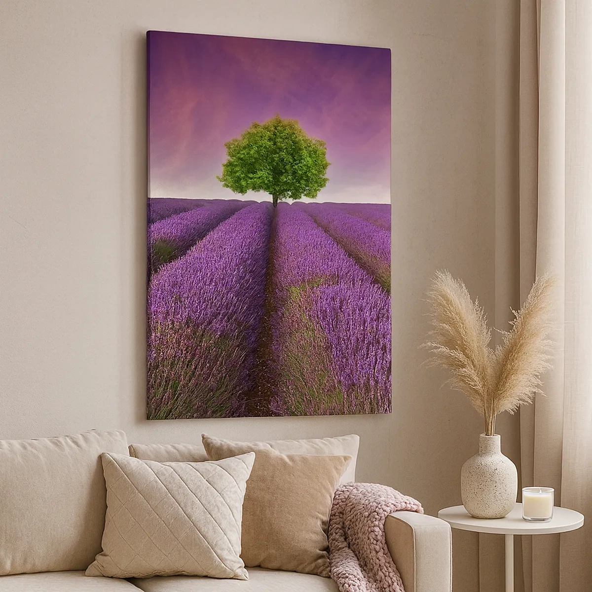 Canvas picture - In the Fields of Lavender - 50x70 cm